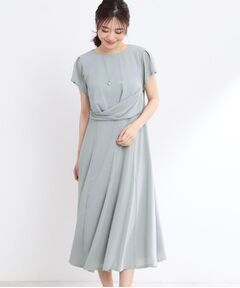 Reflect / リフレクト ロング・マキシ丈ワンピース | 【R‐QUALITY／手洗い可】ドレープシルエットワンピース