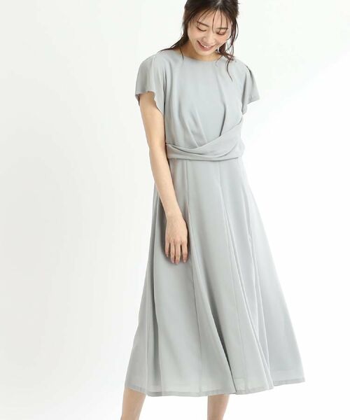 Reflect / リフレクト ロング・マキシ丈ワンピース | 【R‐QUALITY/手洗い可】ドレープシルエットワンピース | 詳細1