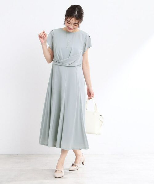 Reflect / リフレクト ロング・マキシ丈ワンピース | 【R‐QUALITY/手洗い可】ドレープシルエットワンピース | 詳細10