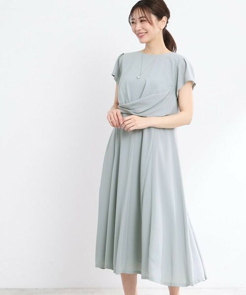 Reflect / リフレクト ロング・マキシ丈ワンピース | 【R‐QUALITY/手洗い可】ドレープシルエットワンピース | 詳細8