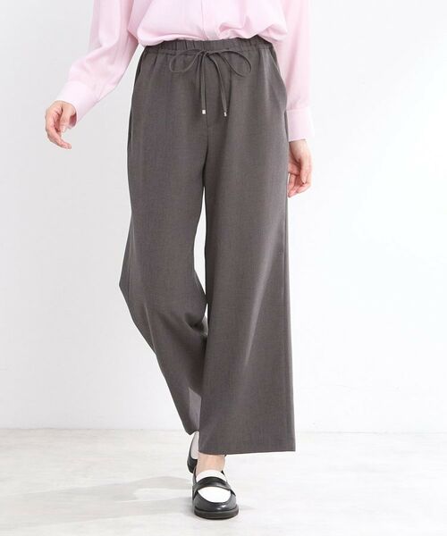 Reflect / リフレクト パンツ | 【マシンウォッシュ可／ウエスト総ゴム】すっきり見えワイドシルエットパンツ | 詳細12