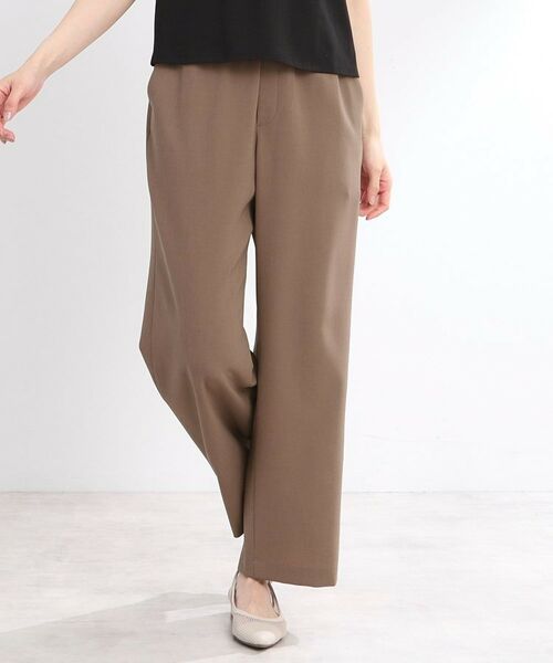 Reflect / リフレクト パンツ | 【マシンウォッシュ可／ウエスト総ゴム】すっきり見えワイドシルエットパンツ | 詳細16