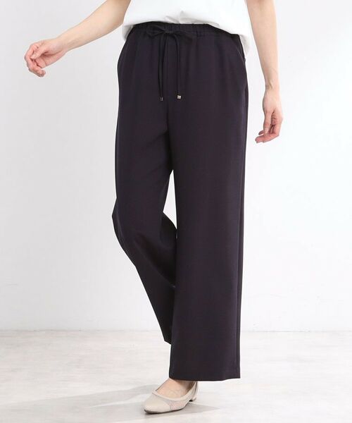 Reflect / リフレクト パンツ | 【マシンウォッシュ可／ウエスト総ゴム】すっきり見えワイドシルエットパンツ | 詳細24