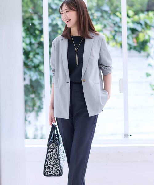 Reflect / リフレクト ショート・ハーフ・半端丈パンツ | 【WEB先行カラーあり／私のパンツ／撥水／マシンウォッシュ可／雨の日も安心】ベーシックパンツ | 詳細1