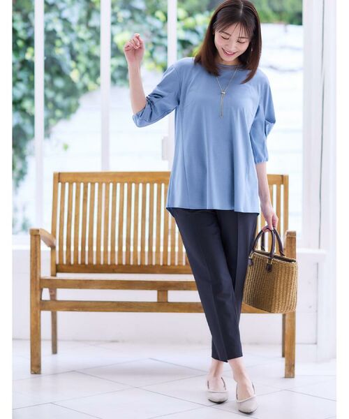 Reflect / リフレクト ショート・ハーフ・半端丈パンツ | 【WEB先行カラーあり／私のパンツ／撥水／マシンウォッシュ可／雨の日も安心】ベーシックパンツ | 詳細3