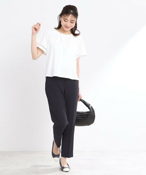 Reflect / リフレクト パンツ | 【洗える/セットアップ可/通勤におすすめ】ライティストレッチパンツ | 詳細8