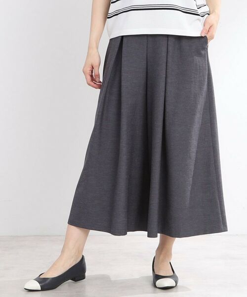 Reflect / リフレクト ショート・ハーフ・半端丈パンツ | 【洗える】タックスカート風ワイドパンツ | 詳細18