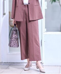 Reflect / リフレクト ショート・ハーフ・半端丈パンツ | 【マシンウォッシュ可／セットアップ可／通勤におすすめ】ドライタッチストレートパンツ