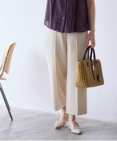 Reflect / リフレクト ショート・ハーフ・半端丈パンツ | 【マシンウォッシュ可／セットアップ可／通勤におすすめ】ドライタッチストレートパンツ