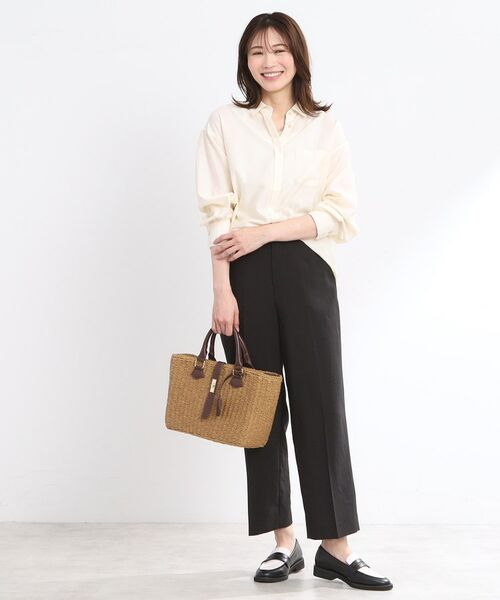 Reflect / リフレクト ショート・ハーフ・半端丈パンツ | 【マシンウォッシュ可／セットアップ可／通勤におすすめ】ドライタッチストレートパンツ | 詳細13