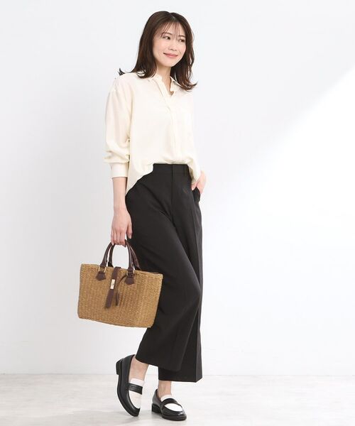 Reflect / リフレクト ショート・ハーフ・半端丈パンツ | 【マシンウォッシュ可／セットアップ可／通勤におすすめ】ドライタッチストレートパンツ | 詳細14