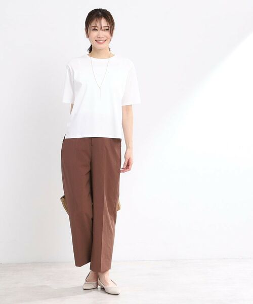 Reflect / リフレクト ショート・ハーフ・半端丈パンツ | 【マシンウォッシュ可／セットアップ可／通勤におすすめ】ドライタッチストレートパンツ | 詳細17