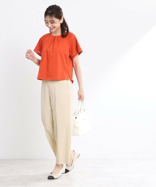 Reflect / リフレクト ショート・ハーフ・半端丈パンツ | 【マシンウォッシュ可／セットアップ可／通勤におすすめ】ドライタッチストレートパンツ | 詳細22