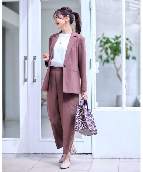 Reflect / リフレクト ショート・ハーフ・半端丈パンツ | 【マシンウォッシュ可／セットアップ可／通勤におすすめ】ドライタッチストレートパンツ | 詳細7