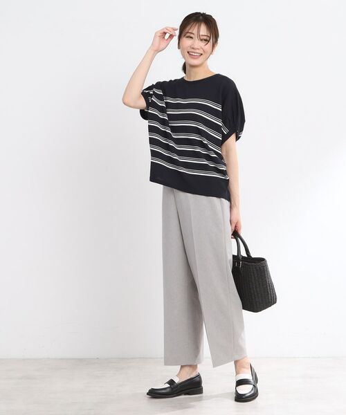 Reflect / リフレクト ショート・ハーフ・半端丈パンツ | 【マシンウォッシュ可／セットアップ可／通勤におすすめ】ドライタッチストレートパンツ | 詳細9