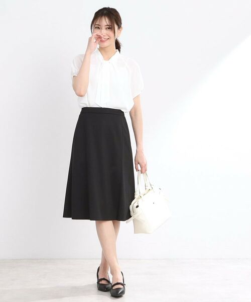 Reflect / リフレクト ミニ・ひざ丈スカート | 【匠シリーズ／洗える】匠ソフトフレアスカート | 詳細10