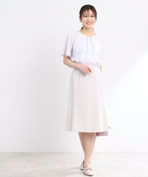 Reflect / リフレクト ミニ・ひざ丈スカート | 【匠シリーズ／洗える】匠ソフトフレアスカート | 詳細14