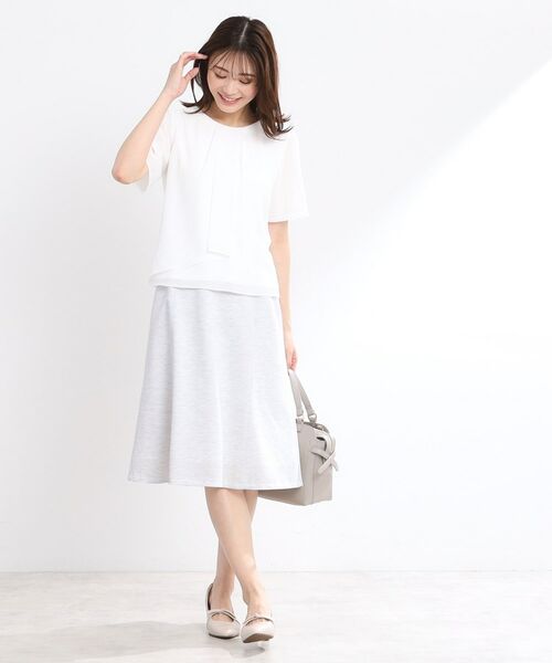 Reflect / リフレクト ミニ・ひざ丈スカート | 【匠シリーズ／洗える】匠ソフトフレアスカート | 詳細7