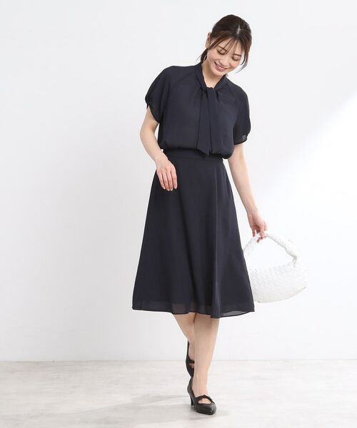 Reflect / リフレクト ミニ・ひざ丈スカート | 【夏SALE/マシンウォッシュ可/セットアップ可】Aラインスカート | 詳細1