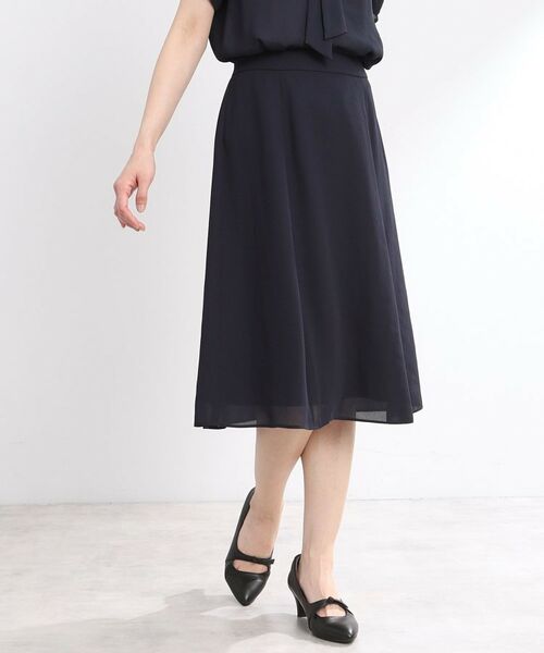 Reflect / リフレクト ミニ・ひざ丈スカート | 【夏SALE/マシンウォッシュ可/セットアップ可】Aラインスカート | 詳細3