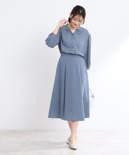 Reflect / リフレクト ロング・マキシ丈スカート | 【マシンウォッシュ可/ウエスト総ゴム/セットアップ可】エアリーロングスカート | 詳細11