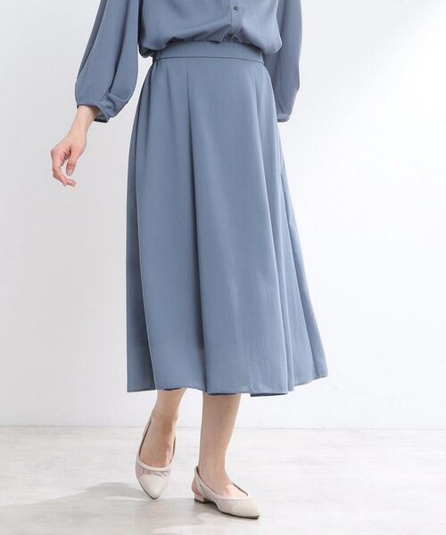 Reflect / リフレクト ロング・マキシ丈スカート | 【マシンウォッシュ可/ウエスト総ゴム/セットアップ可】エアリーロングスカート | 詳細13