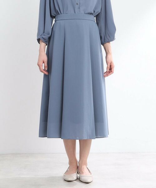 Reflect / リフレクト ロング・マキシ丈スカート | 【マシンウォッシュ可/ウエスト総ゴム/セットアップ可】エアリーロングスカート | 詳細20