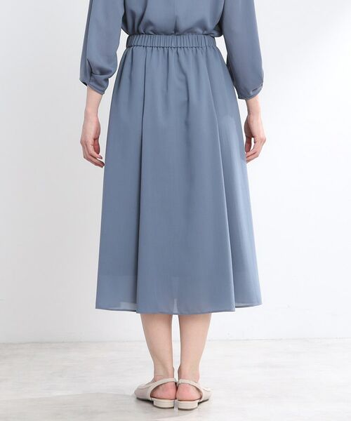 Reflect / リフレクト ロング・マキシ丈スカート | 【マシンウォッシュ可/ウエスト総ゴム/セットアップ可】エアリーロングスカート | 詳細22