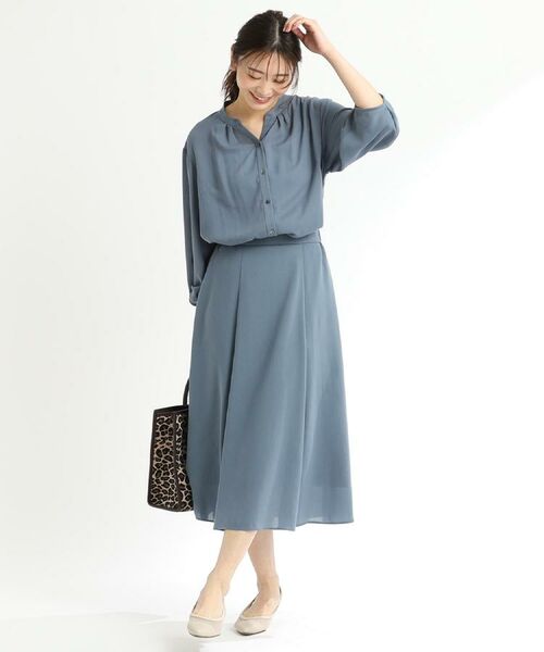 Reflect / リフレクト ロング・マキシ丈スカート | 【マシンウォッシュ可/ウエスト総ゴム/セットアップ可】エアリーロングスカート | 詳細5