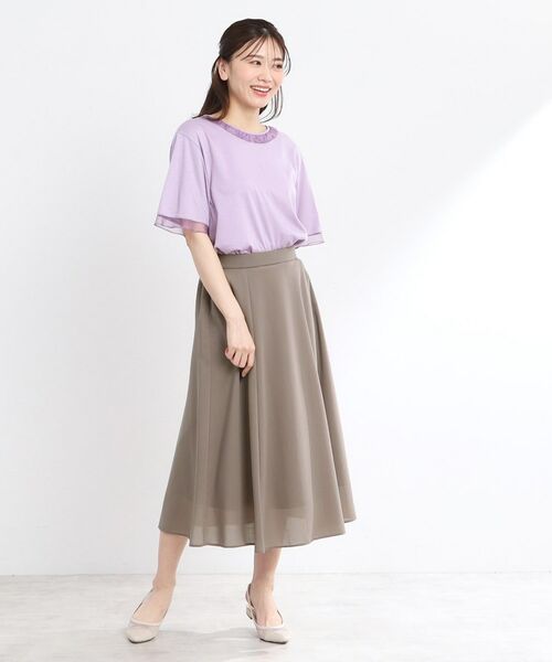 Reflect / リフレクト ロング・マキシ丈スカート | 【マシンウォッシュ可/ウエスト総ゴム/セットアップ可】エアリーロングスカート | 詳細8