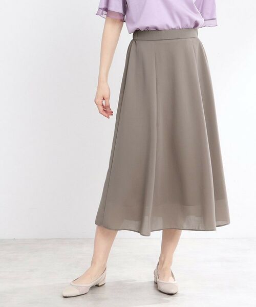 Reflect / リフレクト ロング・マキシ丈スカート | 【マシンウォッシュ可/ウエスト総ゴム/セットアップ可】エアリーロングスカート | 詳細9
