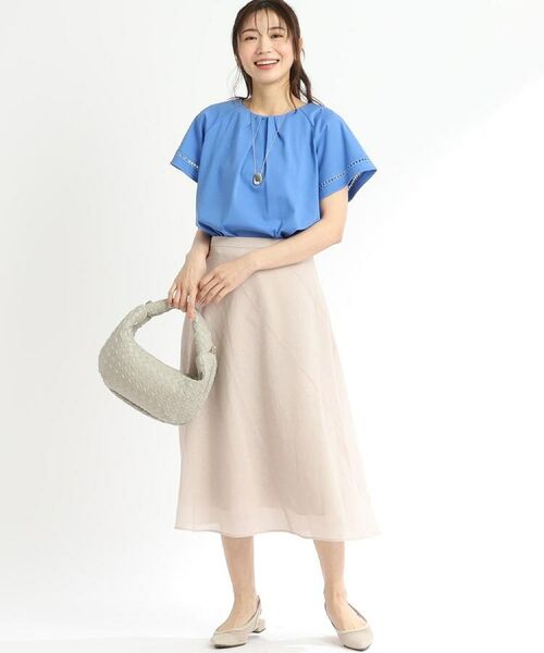 Reflect / リフレクト スカート | 【手洗い可】シアーガーゼフレアスカート | 詳細1