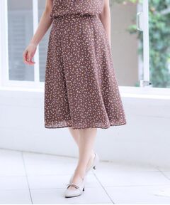 Reflect / リフレクト ミニ・ひざ丈スカート | 【マシンウォッシュ可／セットアップ可】Aラインプリントスカート