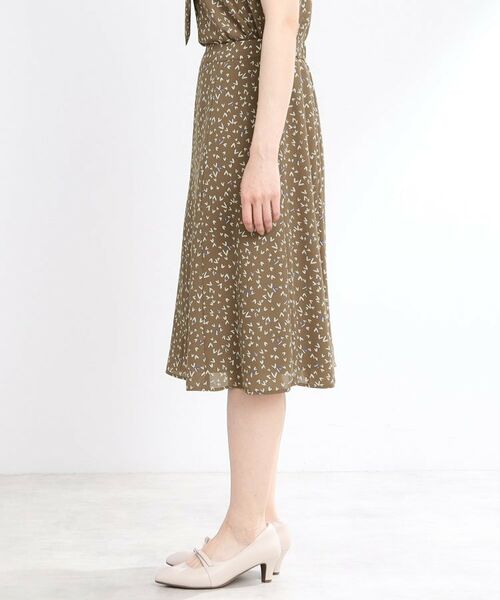 Reflect / リフレクト ミニ・ひざ丈スカート | 【マシンウォッシュ可/セットアップ可】Aラインプリントスカート | 詳細16