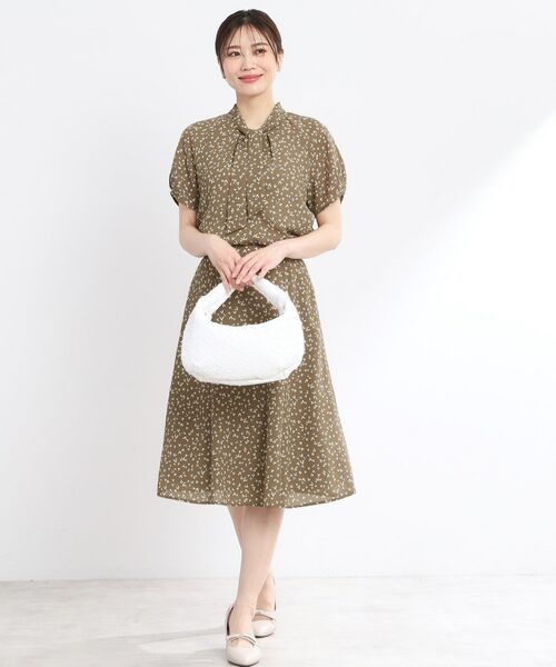 Reflect / リフレクト ミニ・ひざ丈スカート | 【マシンウォッシュ可/セットアップ可】Aラインプリントスカート | 詳細6