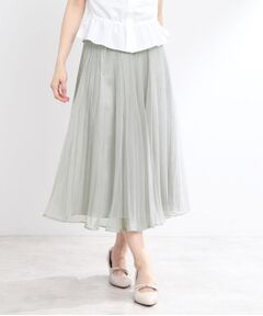 Reflect / リフレクト ロング・マキシ丈スカート | 【R‐QUALITY／手洗い可】シアープリーツスカート