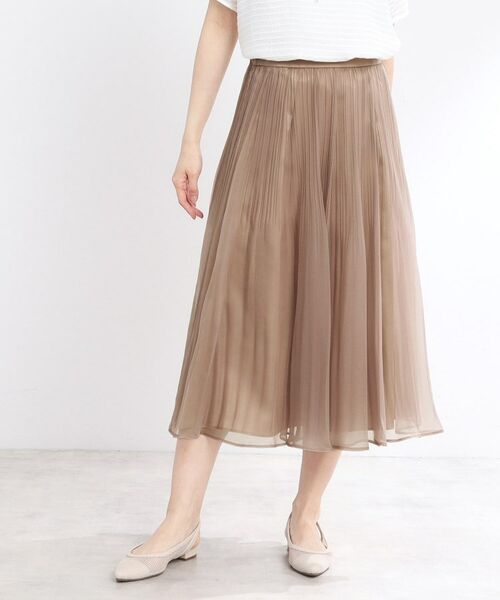 Reflect / リフレクト ロング・マキシ丈スカート | 【R‐QUALITY/手洗い可】シアープリーツスカート | 詳細10