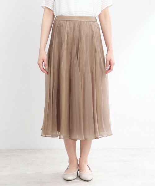 Reflect / リフレクト ロング・マキシ丈スカート | 【R‐QUALITY/手洗い可】シアープリーツスカート | 詳細13