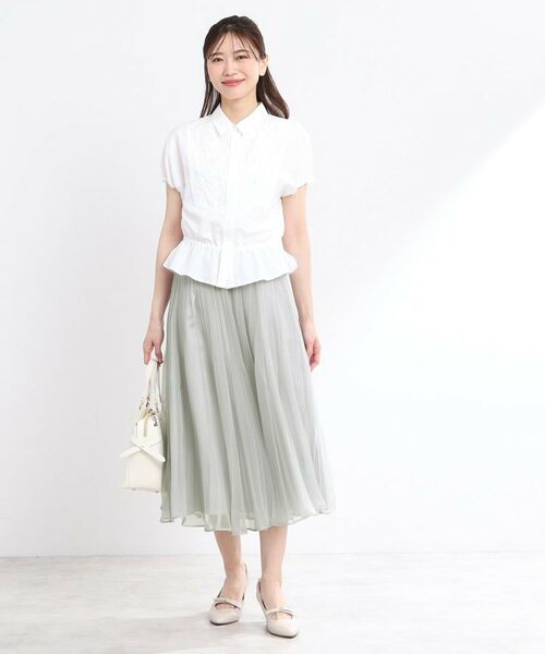 Reflect / リフレクト ロング・マキシ丈スカート | 【R‐QUALITY/手洗い可】シアープリーツスカート | 詳細3