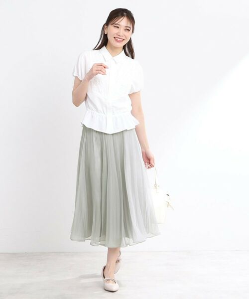 Reflect / リフレクト ロング・マキシ丈スカート | 【R‐QUALITY/手洗い可】シアープリーツスカート | 詳細4