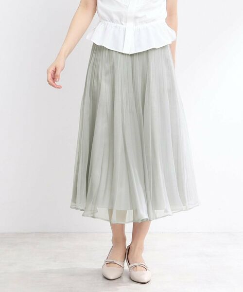Reflect / リフレクト ロング・マキシ丈スカート | 【R‐QUALITY/手洗い可】シアープリーツスカート | 詳細6