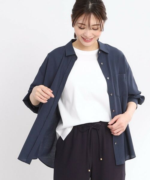 Reflect / リフレクト シャツ・ブラウス | 【マシンウォッシュ可】3WAYシアーシャツブラウス | 詳細13