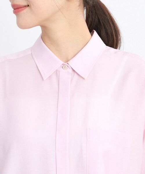 Reflect / リフレクト シャツ・ブラウス | 【マシンウォッシュ可】3WAYシアーシャツブラウス | 詳細21