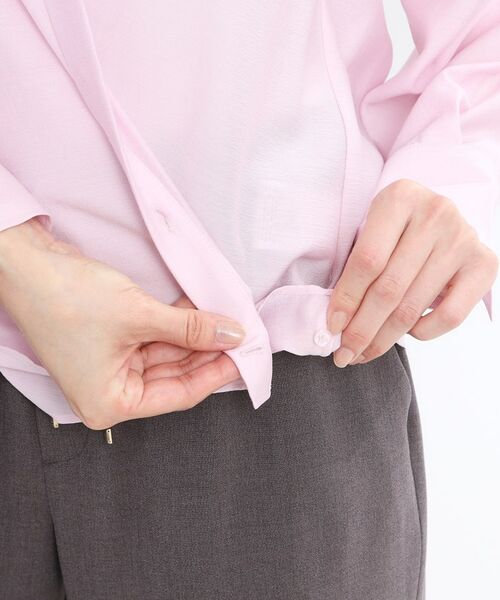 Reflect / リフレクト シャツ・ブラウス | 【マシンウォッシュ可】3WAYシアーシャツブラウス | 詳細25