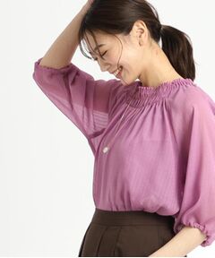 Reflect / リフレクト シャツ・ブラウス | 【洗える】シャーリングデザインブラウス