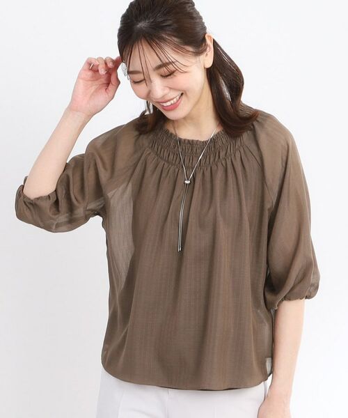 Reflect / リフレクト シャツ・ブラウス | 【洗える】シャーリングデザインブラウス | 詳細9