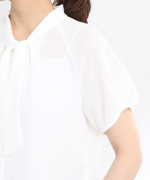 Reflect / リフレクト シャツ・ブラウス | 【夏SALE／接触冷感／マシンウォッシュ可／吸水速乾／セットアップ可】ボウタイブラウス | 詳細14