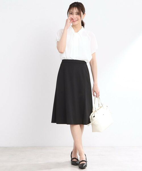 Reflect / リフレクト シャツ・ブラウス | 【夏SALE／接触冷感／マシンウォッシュ可／吸水速乾／セットアップ可】ボウタイブラウス | 詳細3