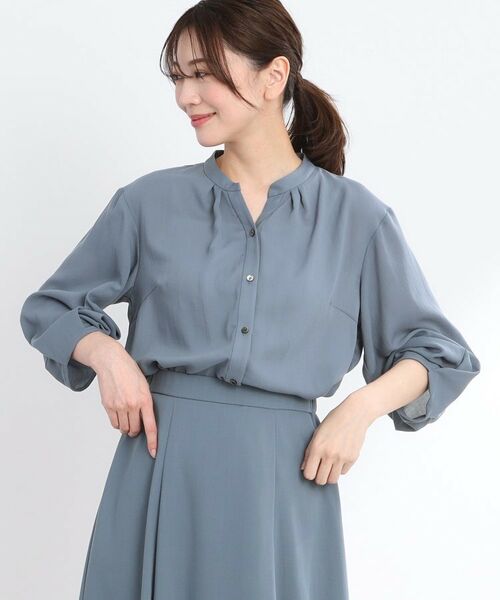 Reflect / リフレクト シャツ・ブラウス | 【マシンウォッシュ可/セットアップ可】スリーブディティールブラウス | 詳細10