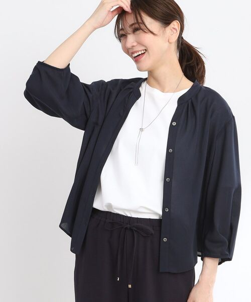 Reflect / リフレクト シャツ・ブラウス | 【マシンウォッシュ可/セットアップ可】スリーブディティールブラウス | 詳細14